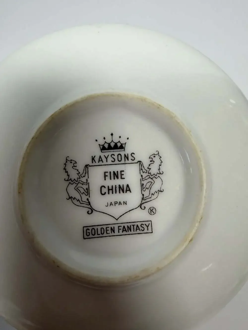 Vintage Kaysons Fine China Golden Fantasy 6-Piece Coaster/Ashtray Set